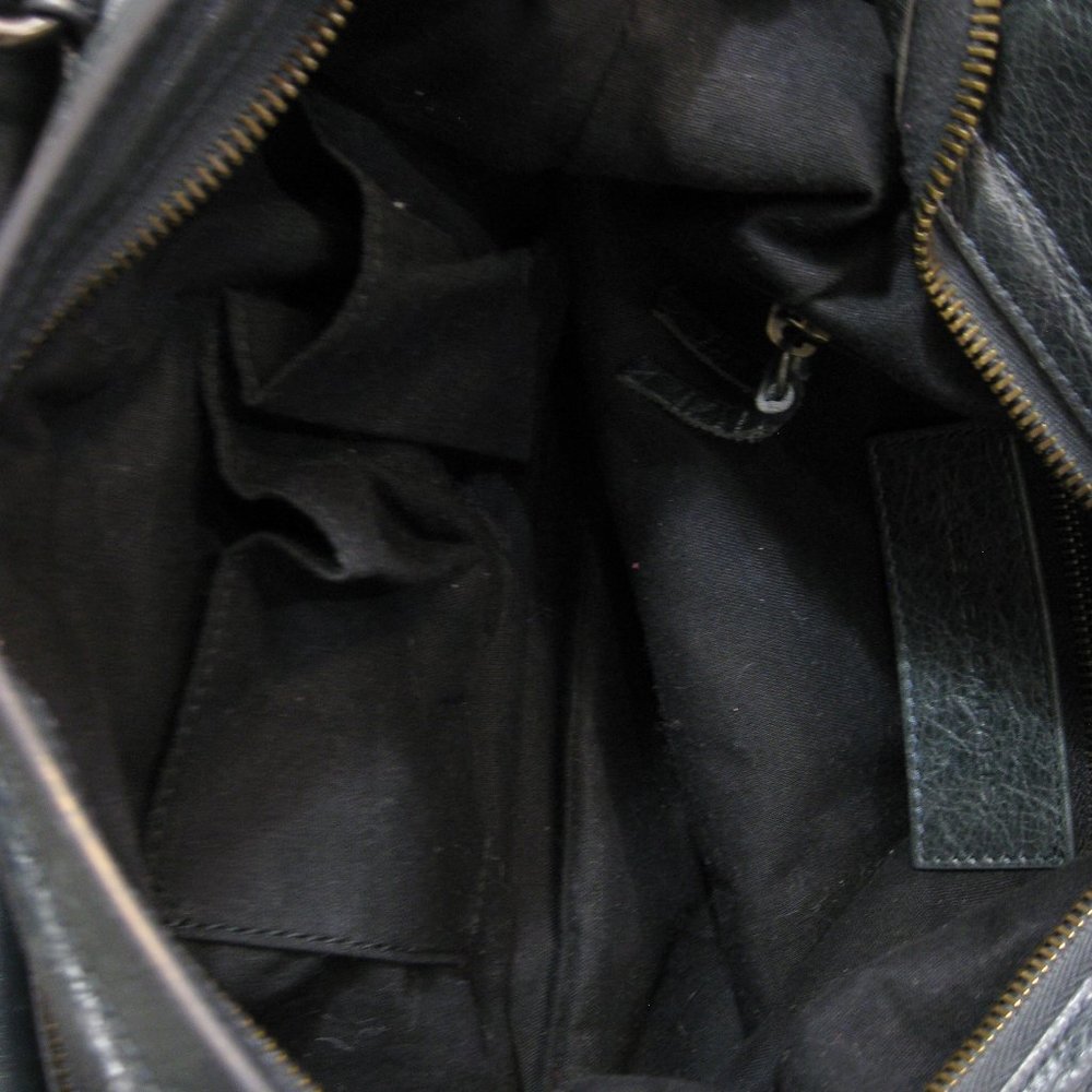 BALENCIAGA Gray Anthracite Town Crossbody Leather Bag - Picture 6 of 15